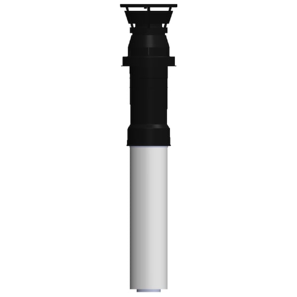 39 " Non Condensing Vent Extension Piece, 3x5 Metal Concentric